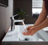 HANSGROHE Talis E Einhebel-Waschtischmischer 110 mit Ablaufgarnitur, chrom – ComfortZone, 5 l/min