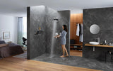 HANSGROHE Rainfinity 250 Kopfbrause 1jet Wandmontage chrom – PowderRain Strahl