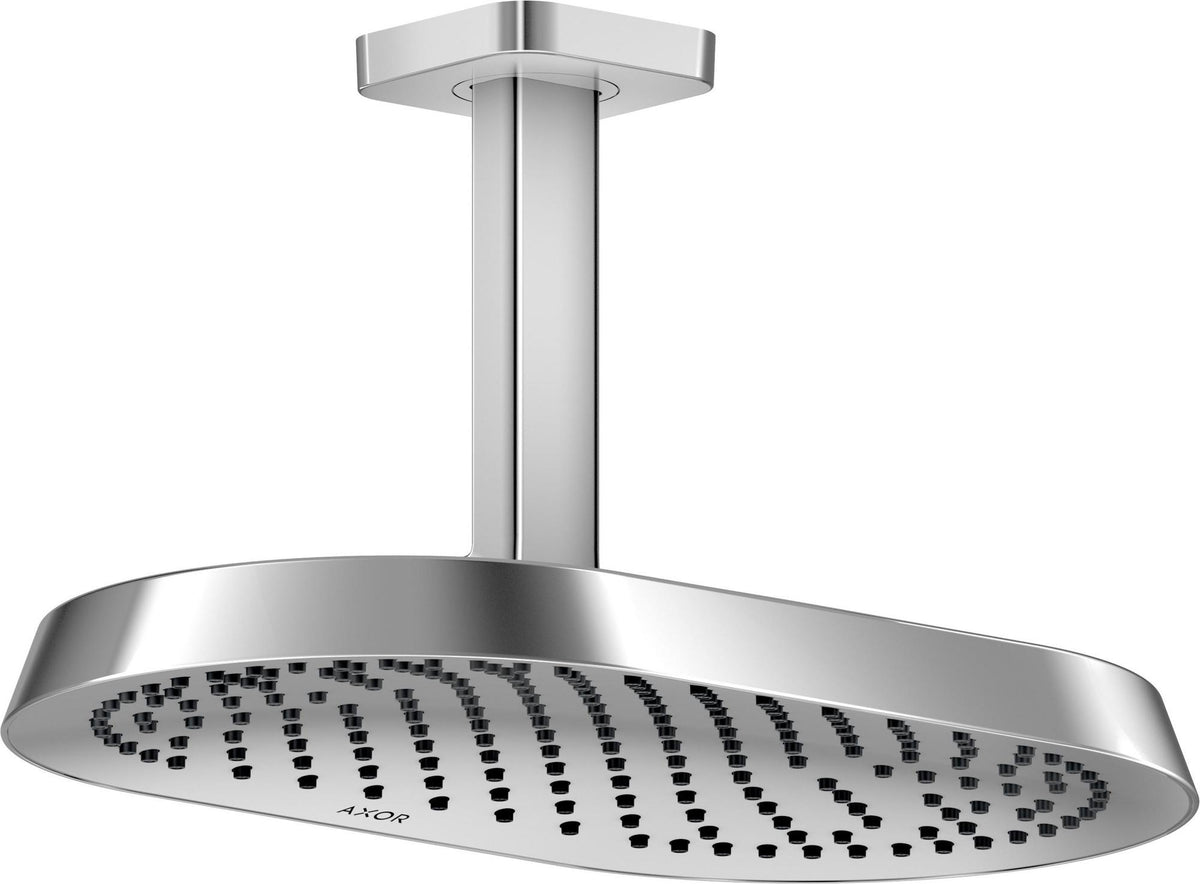 AXOR ShowerSphere 1jet EcoSmart Kopfbrause 370/220 mit Deckenanschluss – Rain FlexPower