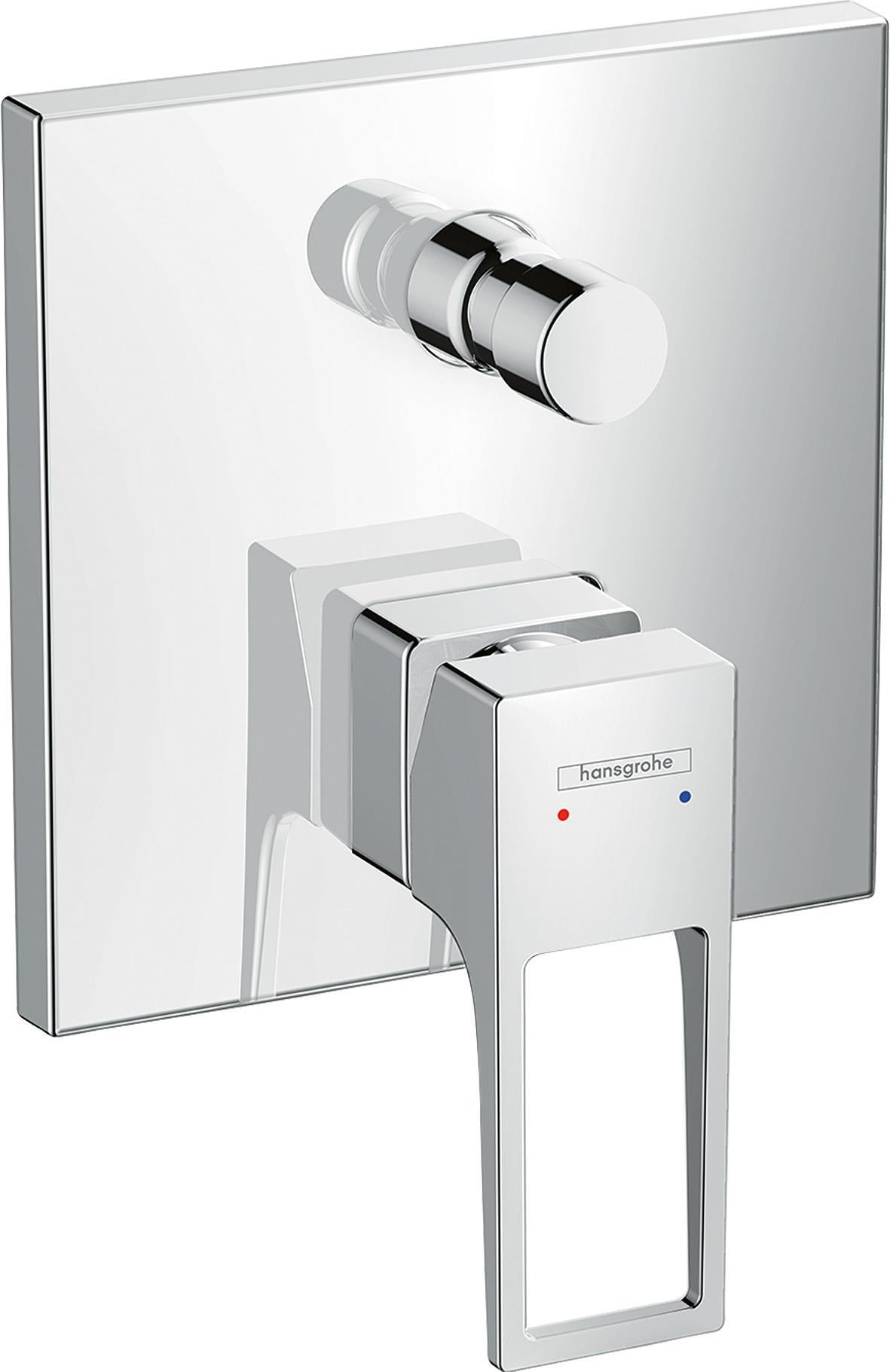 HANSGROHE Metropol Einhebel-Wannenmischer DN 15 Unterputz Chrom – 2 Verbraucher, Keramikmischsystem