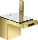 AXOR MyEdition Platte 150 in Leder – Abnehmbare Design-Abdeckung für Waschtischarmaturen