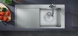 HANSGROHE S71 Einbauspüle 450 mit Abtropffläche, Edelstahl, Becken rechts