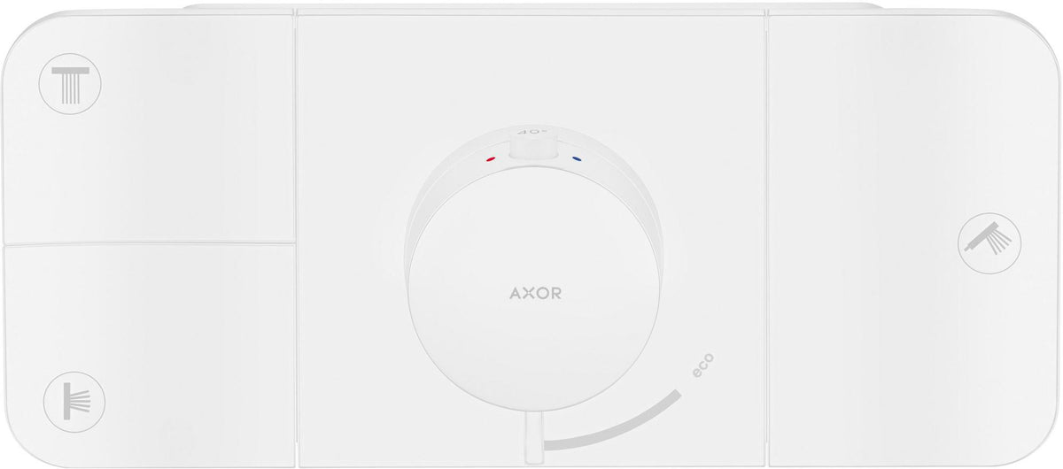 AXOR One Thermostatmodul für 3 Verbraucher – Chrom, Select-Tasten, Eco-Funktion