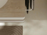 HANSGROHE Xelu Q Waschtischunterschrank 1360 mm weiß hochglanz, 4 Schubkästen, Griffleiste chrom