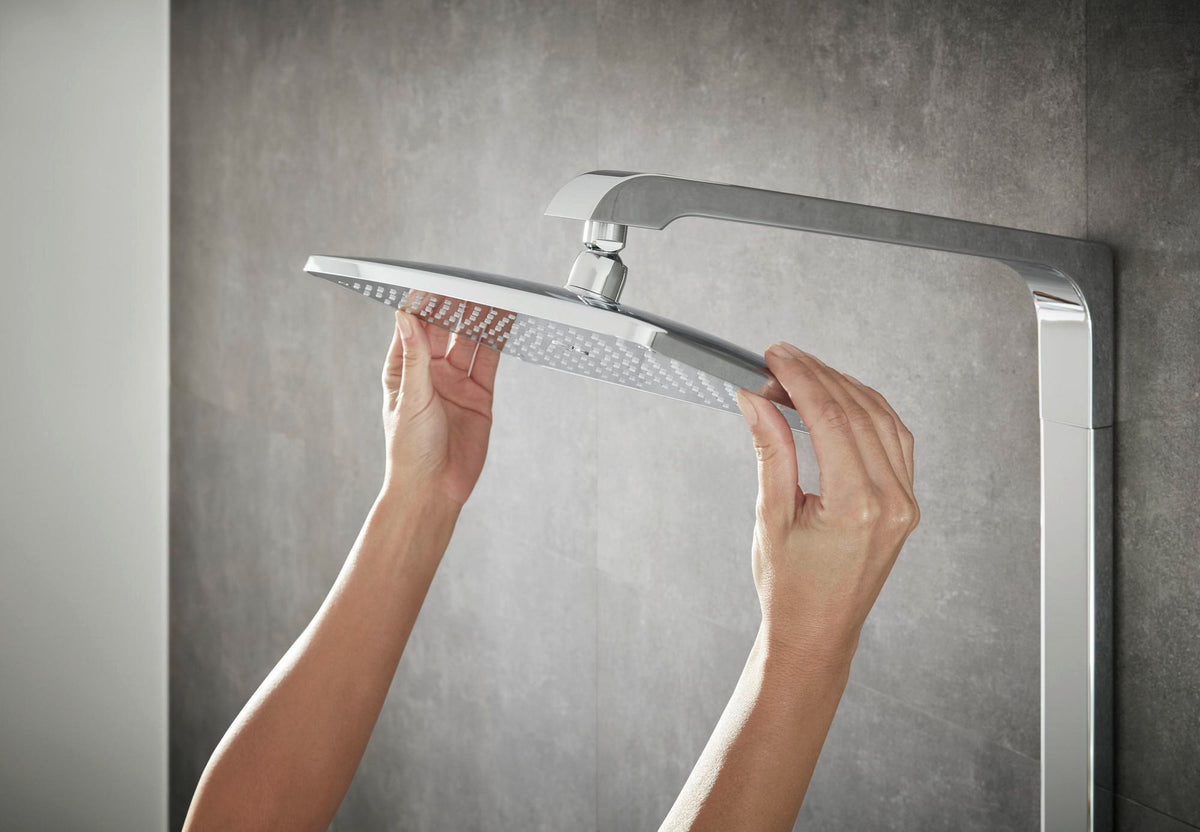 HANSGROHE Showerpipe Raindance Select E 360 mit Thermostat Ecostat Select – Chrom