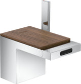 AXOR MyEdition Platte 150 in Leder – Abnehmbare Design-Abdeckung für Waschtischarmaturen
