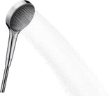HANSGROHE HG Handbrause Rainfinity 130 3jet Chrom – 3 Strahlarten, QuickClean, Select-Taste