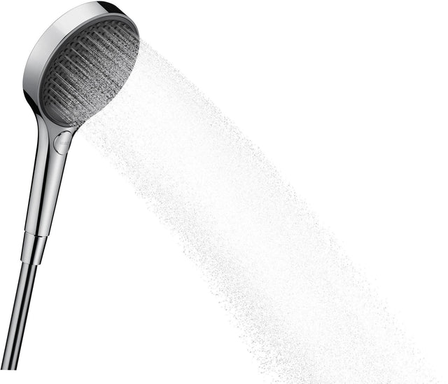 HANSGROHE HG Handbrause Rainfinity 130 3jet Chrom – 3 Strahlarten, QuickClean, Select-Taste