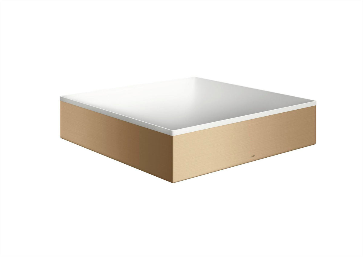 AXOR Suite Aufsatzwaschtisch 400x400mm SolidSurface chrom ohne Hahnloch