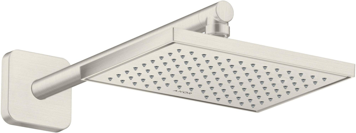 AXOR Kopfbrause 245 x 185 mm 1 Jet EcoSmart Chrom – Rain-Duschkopf für Wand- und Deckenmontage