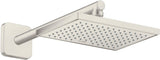 AXOR Kopfbrause 245 x 185 mm 1 Jet EcoSmart Chrom – Rain-Duschkopf für Wand- und Deckenmontage