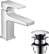 HANSGROHE Metropol Einhebel-Waschtischmischer 100 mit Push-Open Ablaufgarnitur, chrom