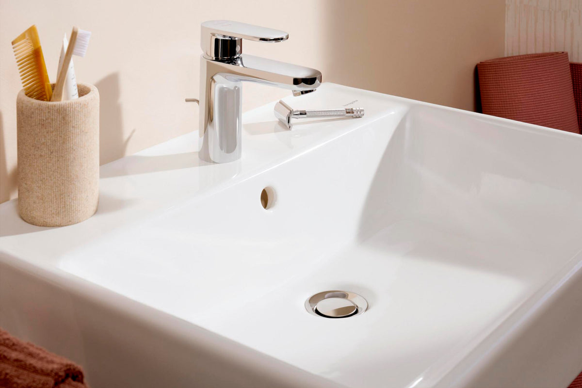 Hansgrohe Xanuia Q Waschtisch 600x480 mm weiß ohne Hahnloch mit Überlauf