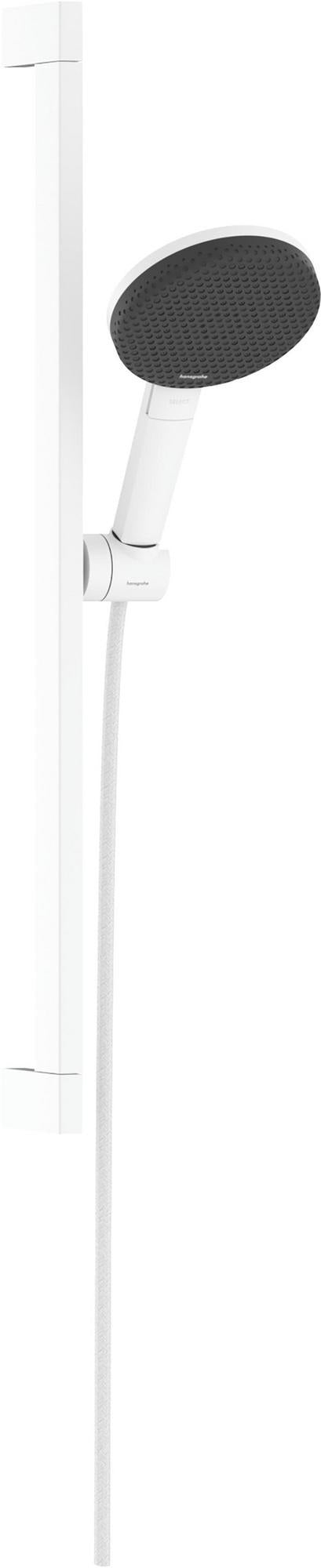 HANSGROHE Raindance Alive Select S 125 Brauseset mit 3 Strahlarten, EcoSmart, Unica 650 mm, Schwarz