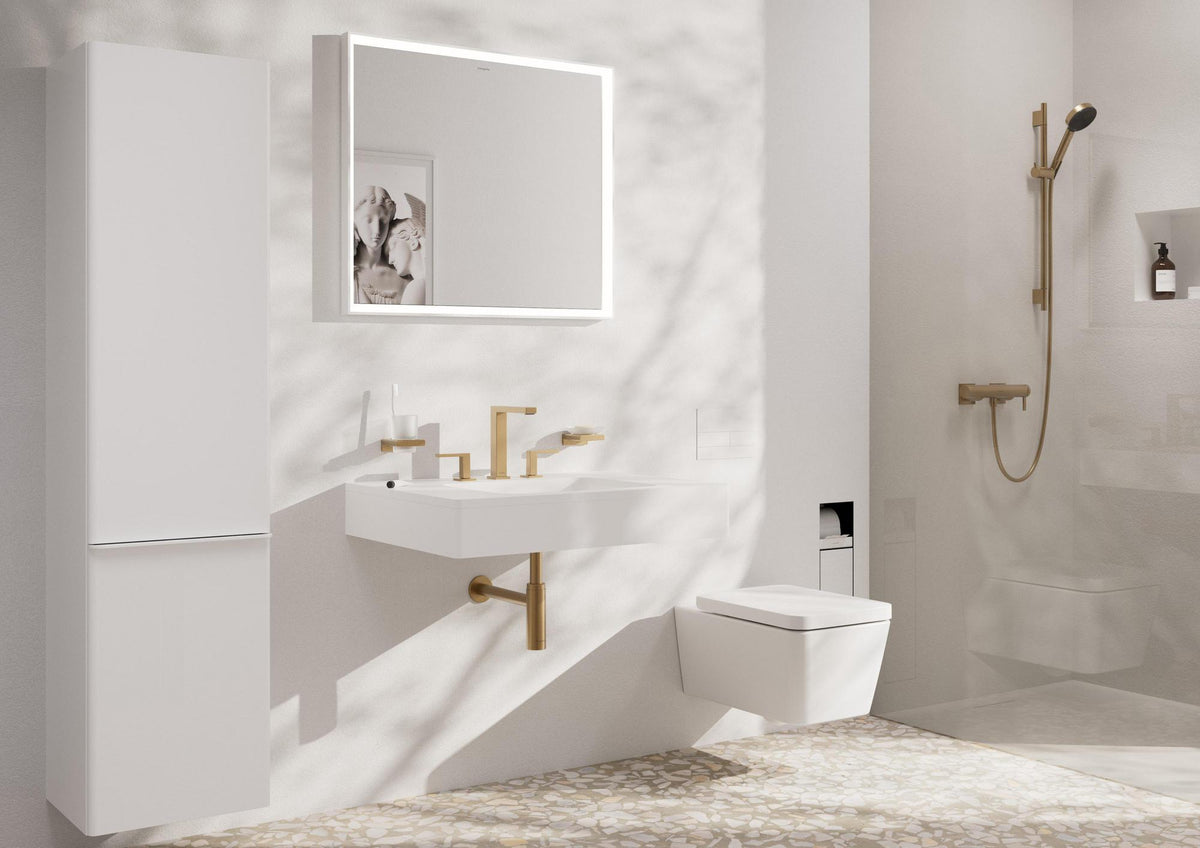 HANSGROHE Xuniva Q Unterbauwaschtisch 450x350mm weiß ohne Hahnloch mit Überlauf
