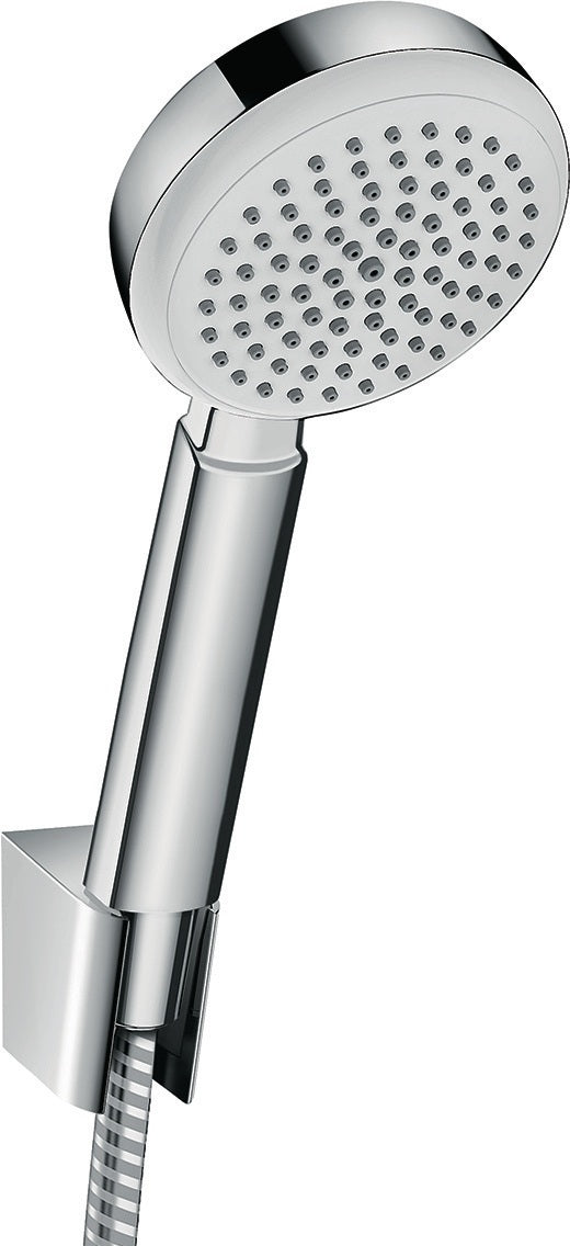 HANSGROHE HG Brauseset CROMETTA 100 1jet mit Metaflex Brauseschlauch 1250 mm weiß/chrom