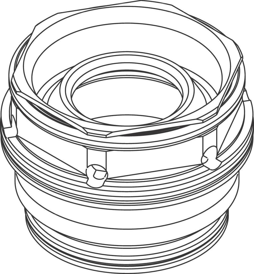AXOR Massaud Absperrventil Chrom – Hansgrohe Ersatzteil für Brausestange 22 mm