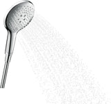 Hansgrohe Raindance Select S 150 3jet Handbrause DN 15 Chrom – 3 Strahlarten, Select-Taste, QuickClean