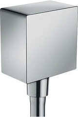 Hansgrohe FixFit Square Schlauchanschluss mit Rückflussverhinderer, chrom