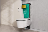 Hansgrohe iFrame Element E Betätigungsplatte mit 2-Mengen-Spülung, Metall, gebürstet