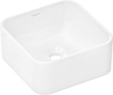 HANSGROHE Xuniva Q Aufsatzwaschtisch 300x300mm weiß ohne Hahnloch und Überlauf