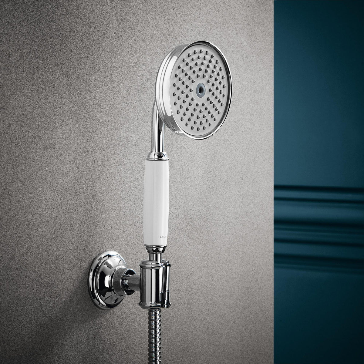 AXOR MONTREUX Brausehalter aus Metall in Chrom – Wandhalterung mit konischer Aufnahme
