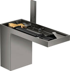 polished black chrome / Platte/Armaturenloch / poliert