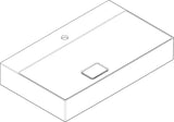 HANSGROHE Xevolos E Aufsatzwaschtisch 800x480mm weiß geschliffen mit SmartClean