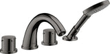 AXOR STARCK 4-Loch-Fliesenrandarmatur DN 15 – brushed brass von HANSGROHE