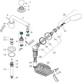 HANSGROHE Talis S 3-Loch Wannenrandarmatur chrom – Einhebelmischer mit Handbrause