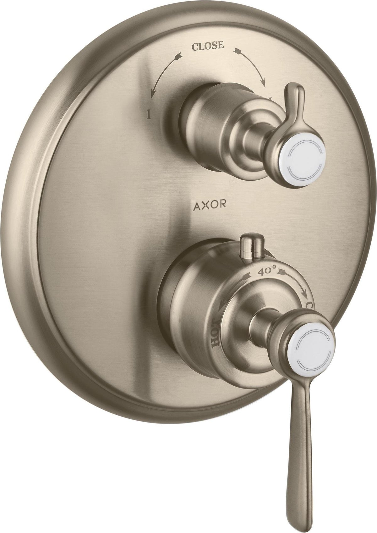 AXOR MONTREUX Thermostat Unterputz mit Abstellventil und Hebelgriff Chrom
