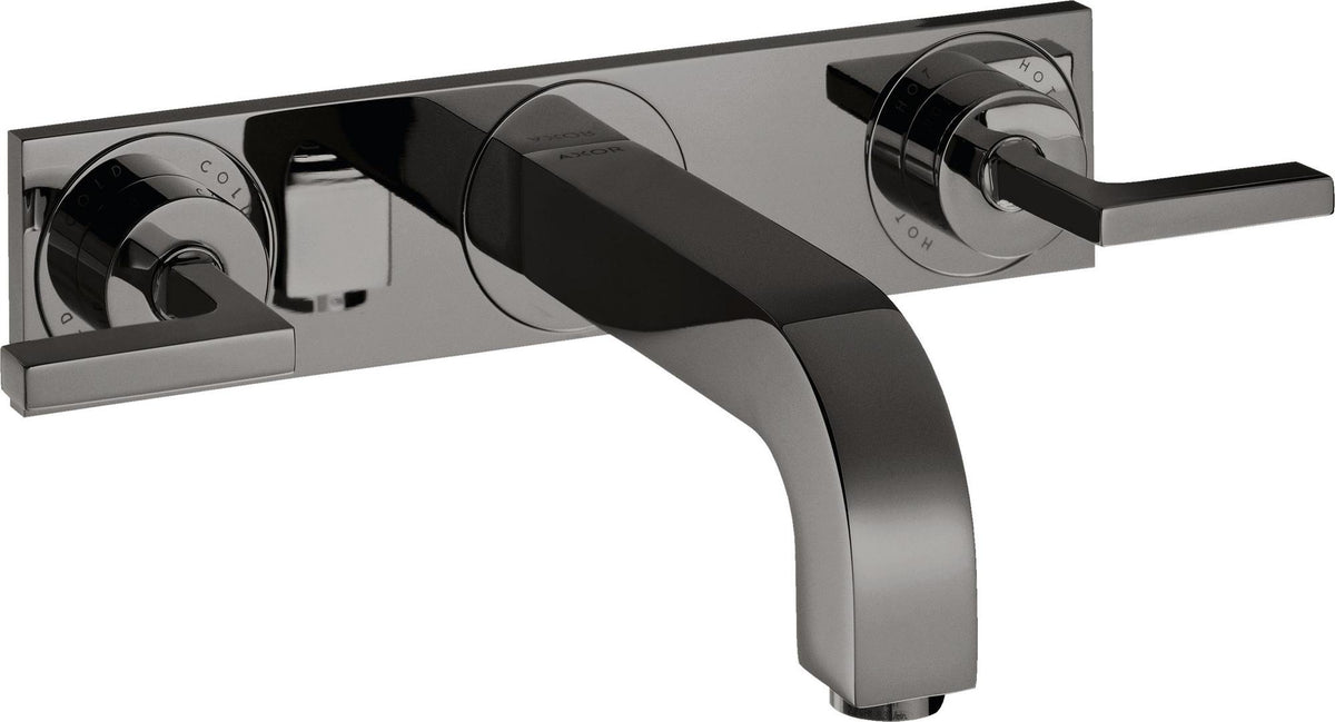 AXOR CITTERIO 3-Loch-Waschtischarmatur DN 15 mit 226 mm Auslauf und Hebelgriffen in Chrom