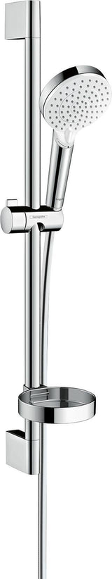 HANSGROHE Crometta Vario Brauseset weiß/chrom mit Unica´Croma Brausestange 650 mm