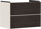 Hansgrohe Xevolos E Waschtischunterschrank 780 mm Eiche Dunkel Mattweiß mit PushOpen und SoftClose