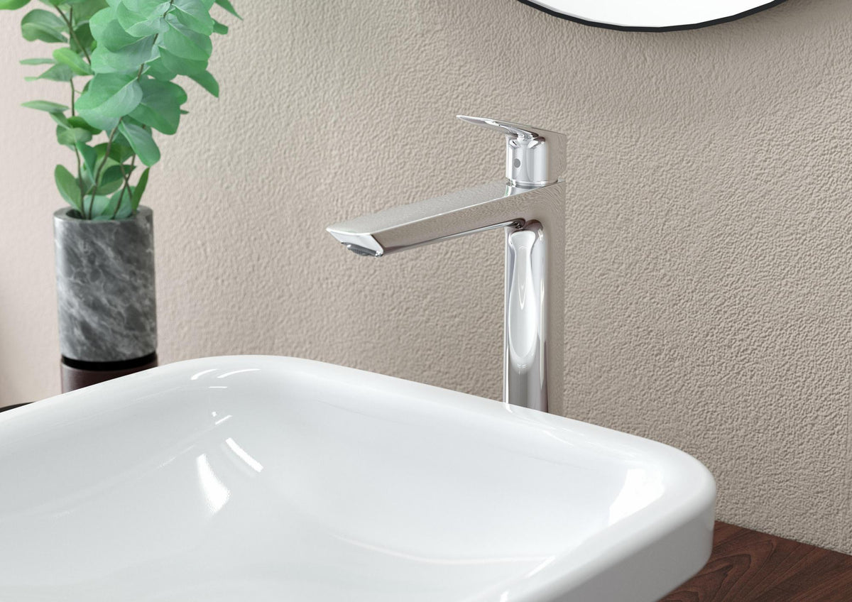 Hansgrohe HG Einhebel-Waschtischmischer 240 LOGIS mit Zugstangen-Ablaufgarnitur, chrom