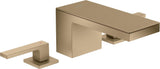AXOR MYEDITION 3-Loch-Waschtischmischer 70 ohne Platte in polished gold optic – PowderRain