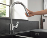 HANSGROHE Focus M41 Einhebel-Küchenmischer 240 mit Ausziehbrause, Chrom