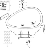 HANSGROHE AXOR MASSAUD Freistehbadewanne 1900 mm weiß – Designer-Wanne von Jean-Marie Massaud