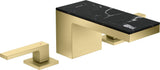 AXOR MYEDITION 3-Loch-Waschtischmischer 70 ohne Platte in polished gold optic – PowderRain