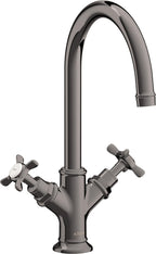 keine Angabe / polished black chrome / Pop-up-Ventil mit vertikalem Hebel