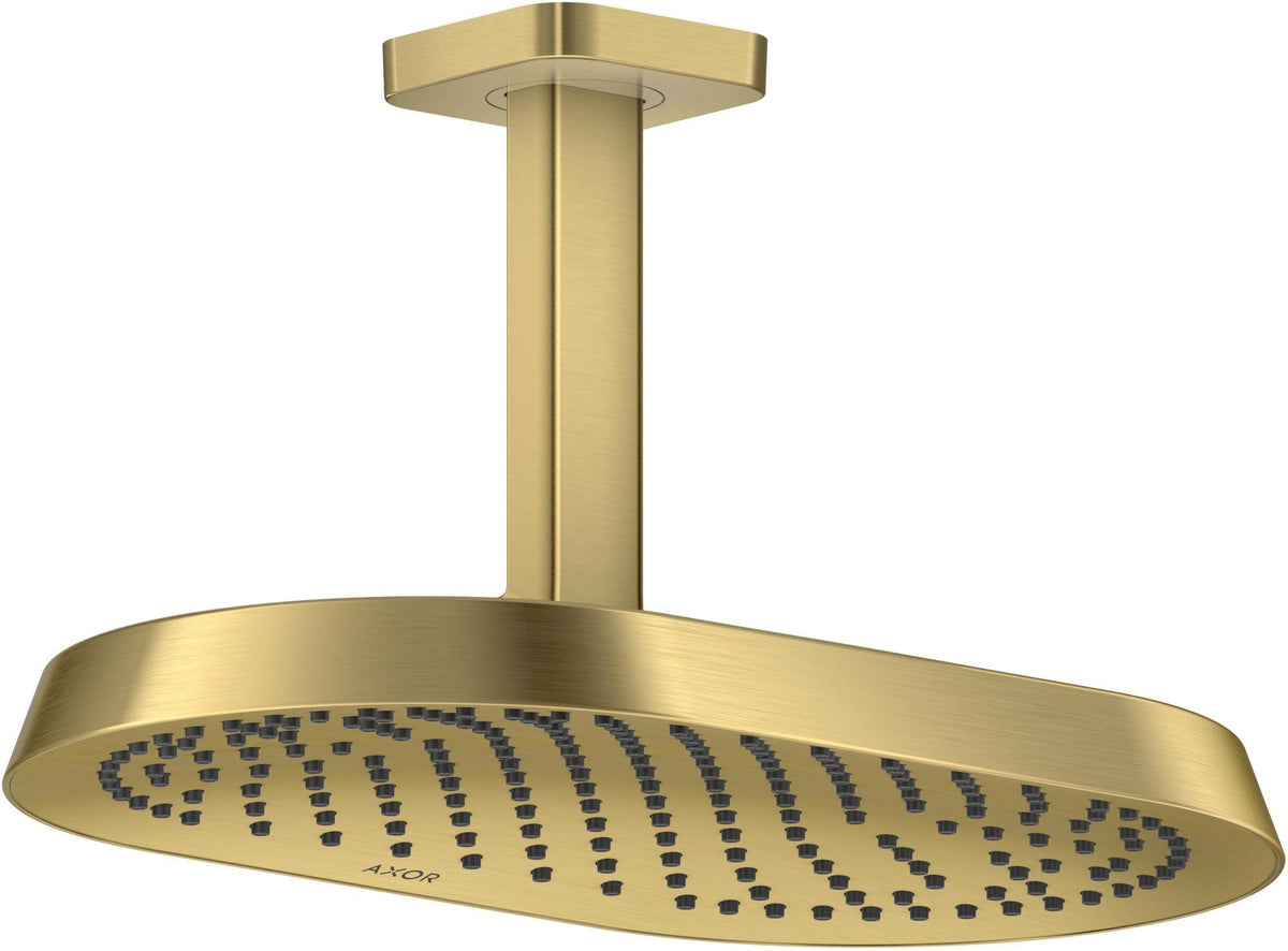 AXOR ShowerSphere 1jet Kopfbrause 370 x 220 mm mit Deckenanschluss – Rain FlexPower, QuickClean+