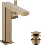 HANSGROHE Tecturis E Einhebel-Waschtischmischer mit CoolStart und Push-Open Ablaufgarnitur in Chrom