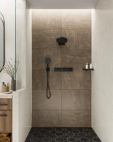HANSGROHE HG Handbrause Rainfinity 130 3jet Chrom – 3 Strahlarten, QuickClean, Select-Taste