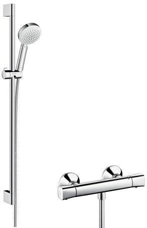 HANSGROHE HG Brauseset CROMETTA 100 VARIO Brausestange 650mm weiß/chrom