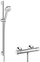 HANSGROHE HG Brauseset CROMETTA 100 VARIO Brausestange 650mm weiß/chrom