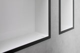 HANSGROHE XtraStoris Individual Wandnische mattweiß 300x150x100 mm mit Designrahmen – Edelstahl V2A
