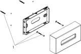 AXOR Universal Circular Kosmetiktuchbox mattweiß – Wandmontage mit verdeckter Befestigung