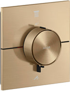 UP eckig 2 Verbraucher brushed bronze