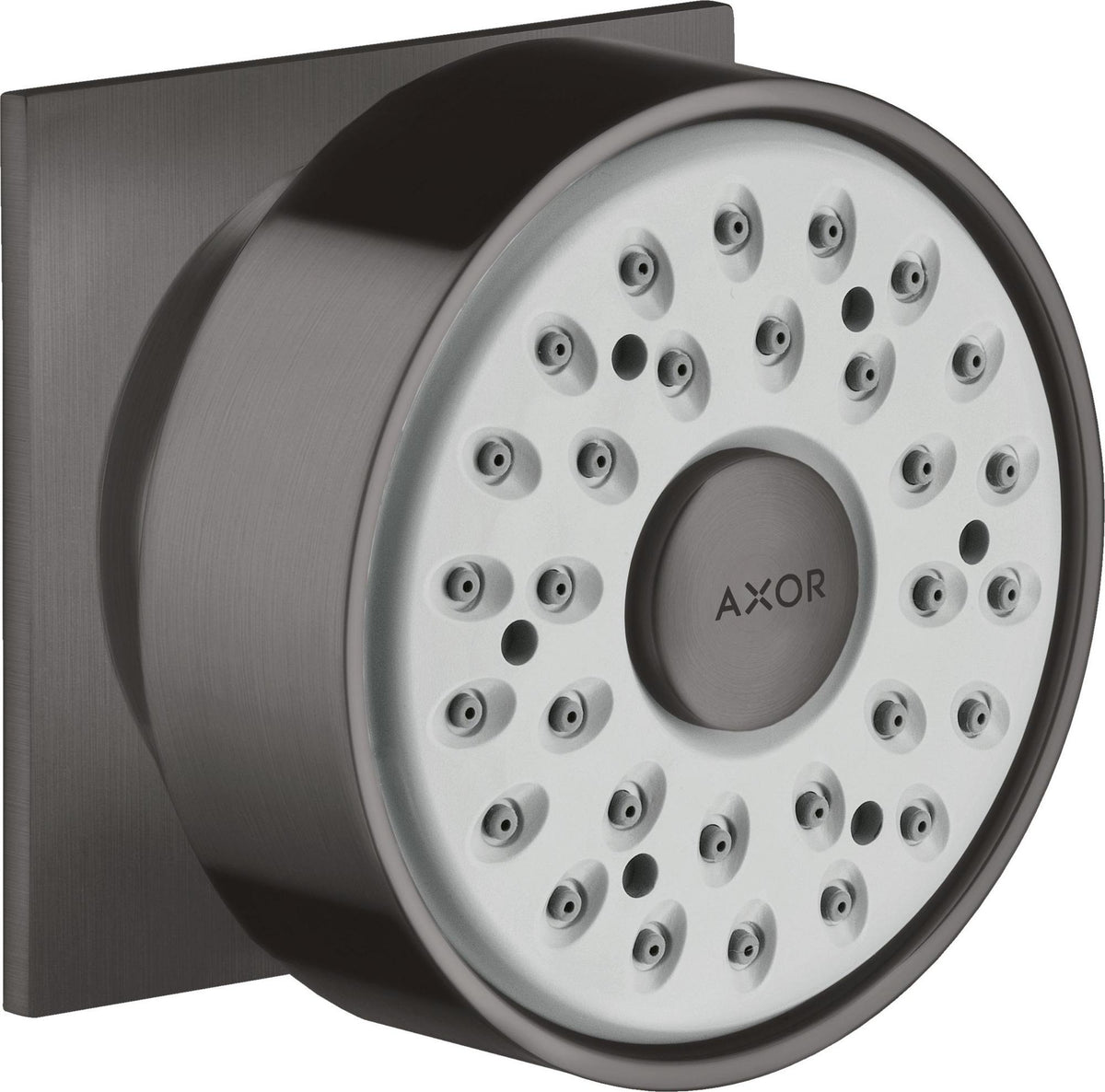 AXOR Seitenbrause DN 15 eckige Rosette Chrom – 1jet Rain Strahl, im Winkel verstellbar