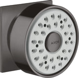 AXOR Seitenbrause DN 15 eckige Rosette Chrom – 1jet Rain Strahl, im Winkel verstellbar